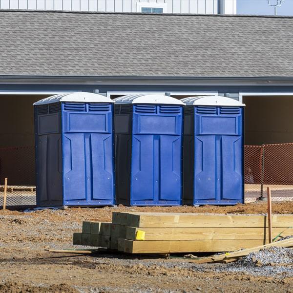 construction site porta potties offers delivery and pickup services for all of our portable toilets